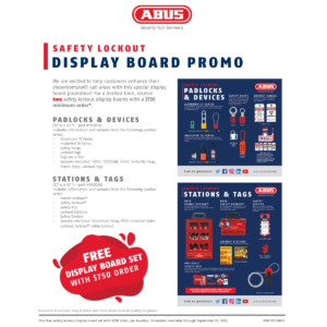 ABUS Safety Lockout Display Board Promo