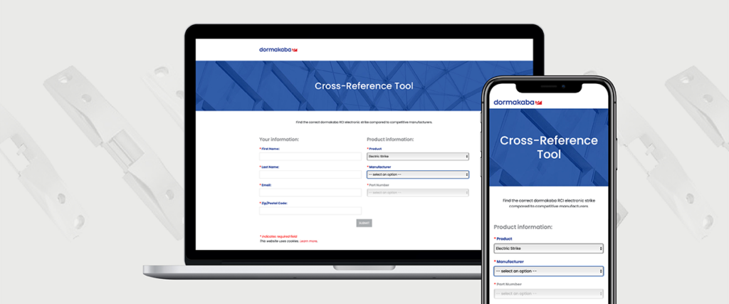 dormakaba RCI cross reference tool