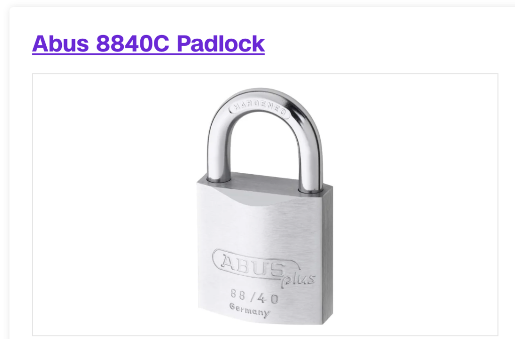 Abus 8840c Padlcok